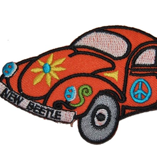 Patch voiture coccinelle thermocollant coutures