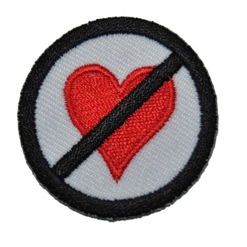 Patch coeur  ecusson thermocollant couture
