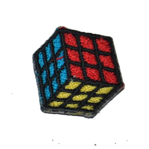 Patch mini cube thermocollant coutures