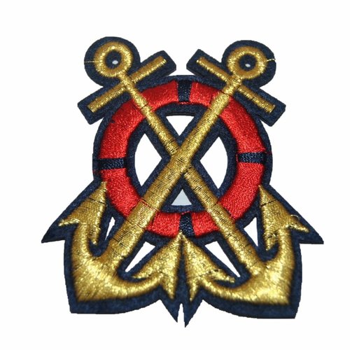 Patch ancre marine thermocollant coutures