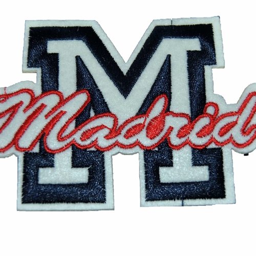 Patch madrid brodé thermocollant coutures