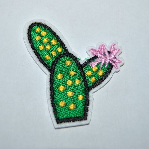 Patch cactus  thermocollant coutures