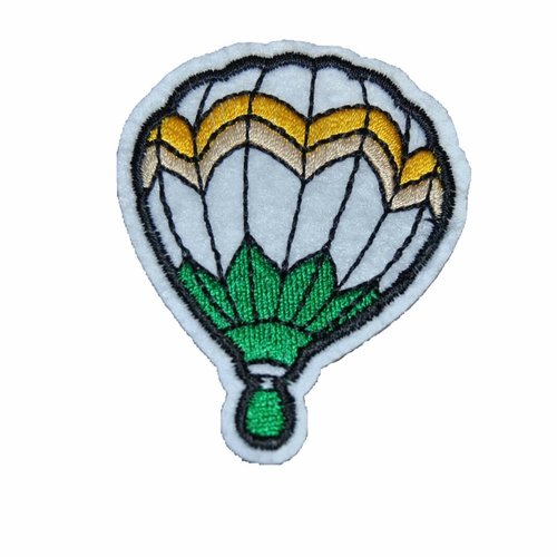 Patch montgolfière ballon ecusson thermocollant couture