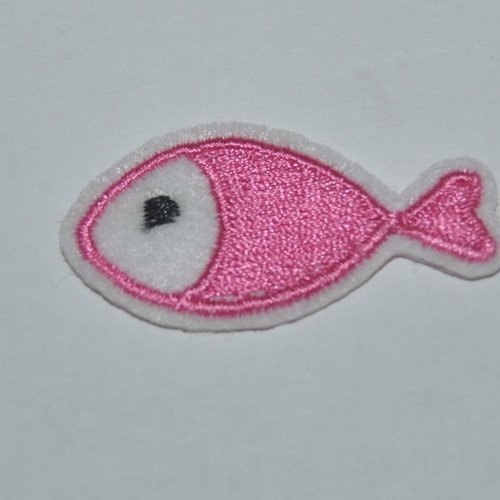 Ecusson patch  poisson thermocollant couture