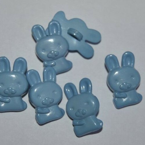 4 bouton  lapin couture mercerie scrapbooking