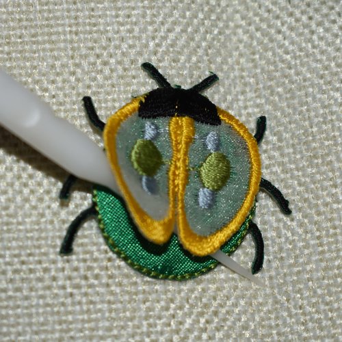 Patch coccinelle thermocollant coutures