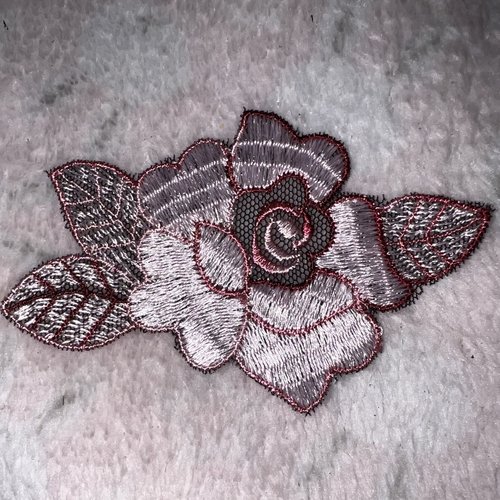 2 appliques, , fleurs