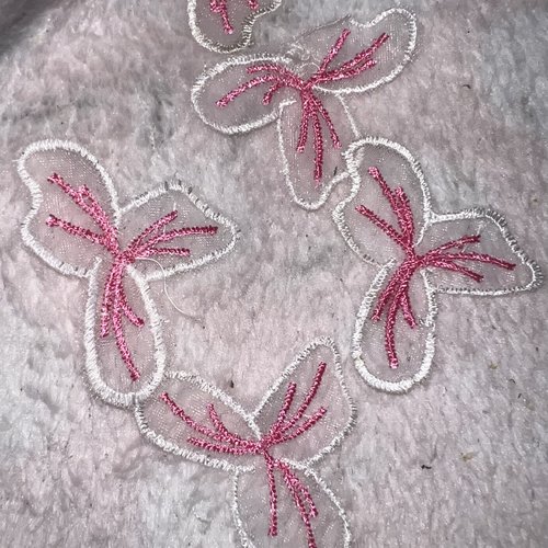 5 appliques, , fleurs