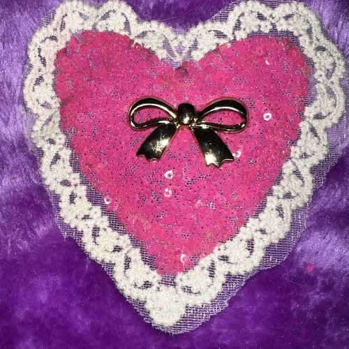Appliques, , cœur , nœud papillon