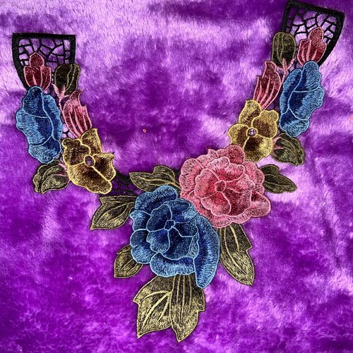 Grande guipure, fleurs