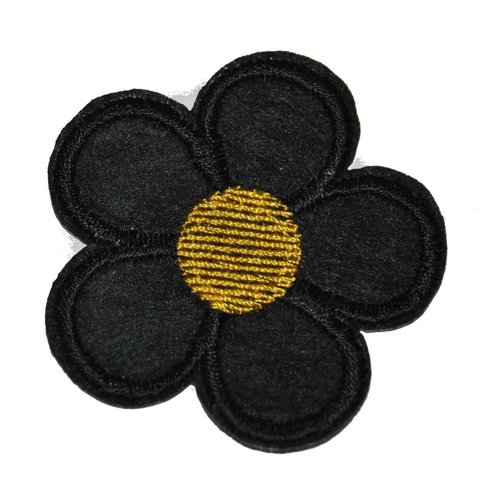 Patch fleur thermocollant coutures ref po286