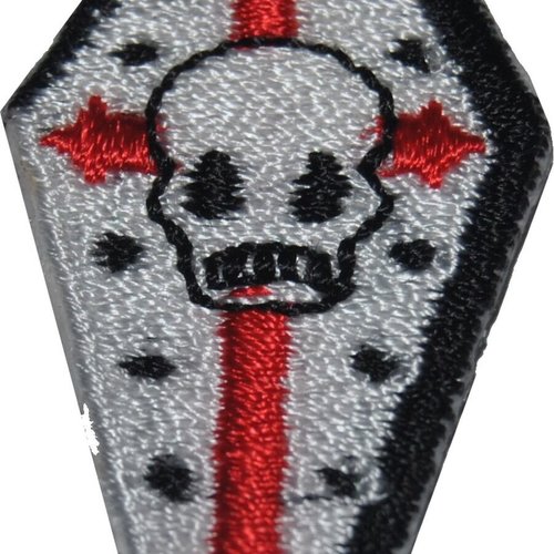 Patch tete de mort thermocollant coutures