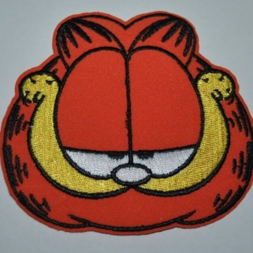 Patch chat garfield écusson brodé thermocollant coutures