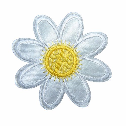 Patch fleur thermocollant coutures