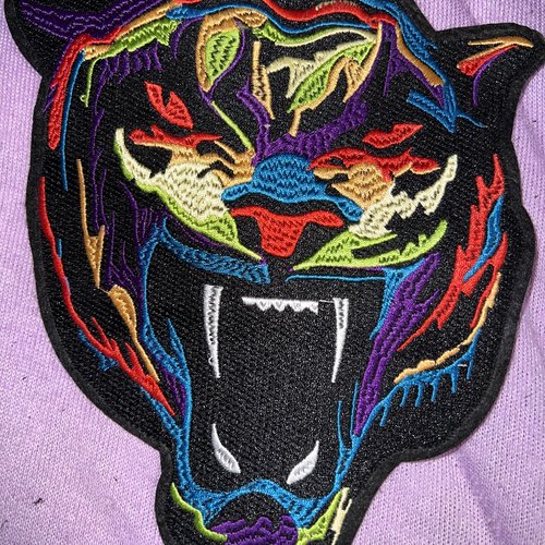 Patch écusson, panthère thermocollant 21,50, x. 18.