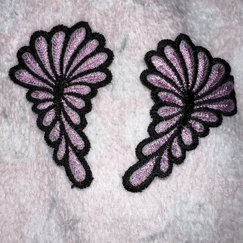 Applique, feuille, fleurs