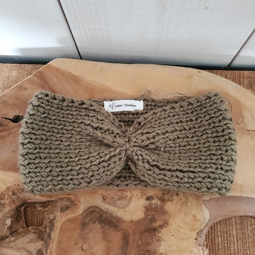 Bandeau de tête en laine adulte