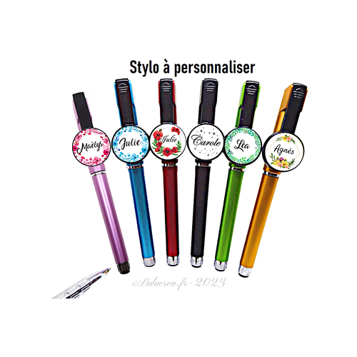 Votre prénom, votre texte, stylo à personnaliser