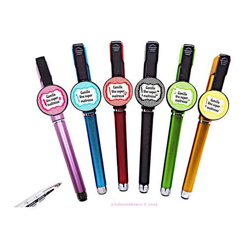Votre prénom, stylo maîtresse personnalisable