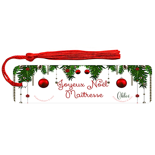 Marque-pages métal personnalisé joyeux noël