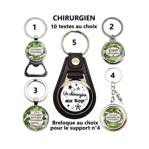 Porte clés chirurgien, décapsuleur chirurgien
