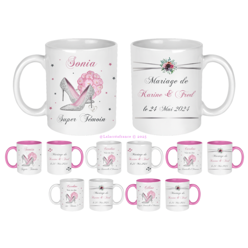 Mug témoin personnalisé, mug demoiselle d'honneur, demande témoin, cadeau mariage