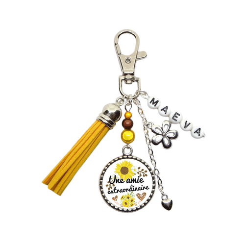 Porte-clés personnalisé une amie extraordinaire personnalisé