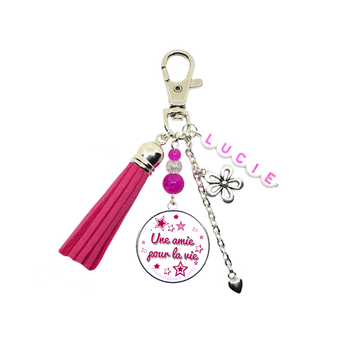Porte-clés personnalisé une amie pour la vie