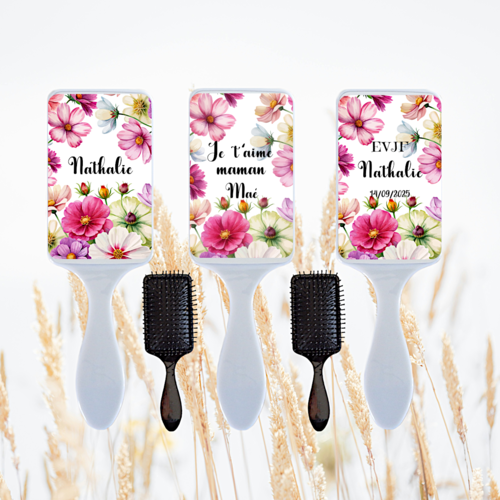 Brosse à cheveux personnalisée, evjf, témoin, demoiselle d'honneur, maman, collègue...