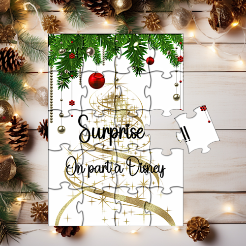 Puzzle unique de noël avec texte personnalisé