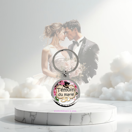 Porte-clés décapsuleur témoin de mariage, cadeau témoin, idée cadeau mariage, remerciement