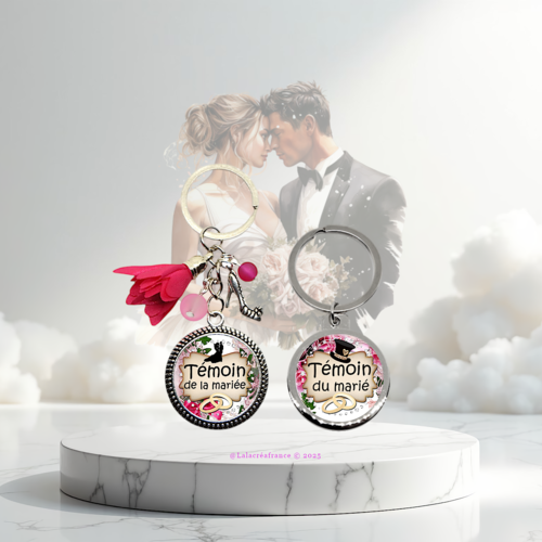 Porte-clés témoin de mariage, "témoin de la mariée" - "témoin du marié", décapsuleur cadeau témoin, idée cadeau mariage