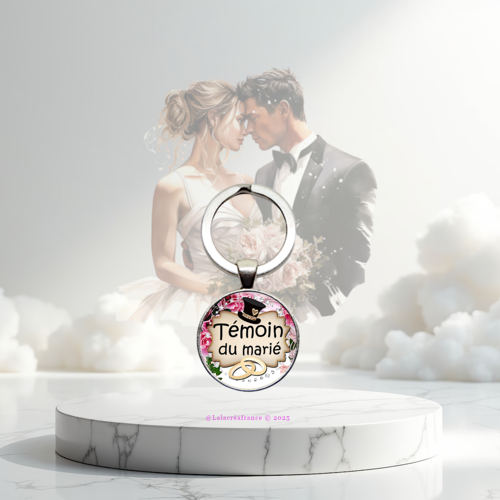 Porte-clés témoin de mariage – "témoin du marié" – cadeau témoin, idée cadeau mariage, remerciement