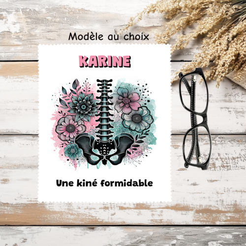 Essuie lunette kiné personnalisé - cadeau super kiné