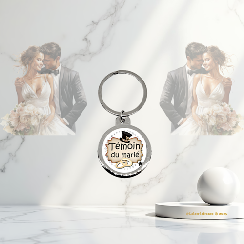 Porte-clés décapsuleur témoin de mariage, cadeau témoin du marié, idée cadeau mariage, remerciement