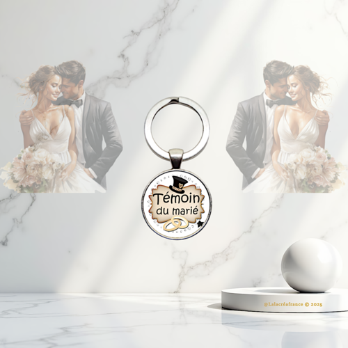 Porte-clés témoin de mariage – "témoin du marié" – cadeau témoin, idée cadeau mariage, remerciement