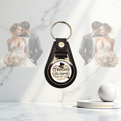 Porte-clés témoin de mariage – "témoin du marié" – cadeau témoin, idée cadeau mariage, remerciement