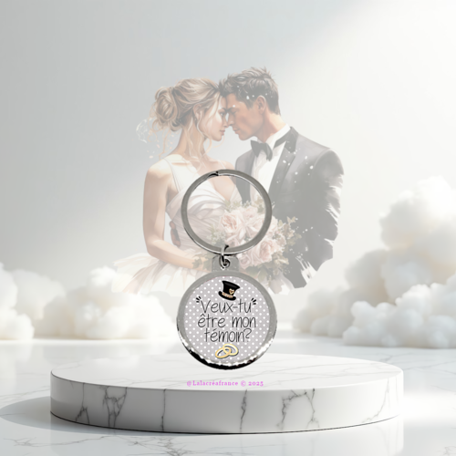 Porte-clés demande témoin de mariage – décapsuleur veux tu être mon témoin ?