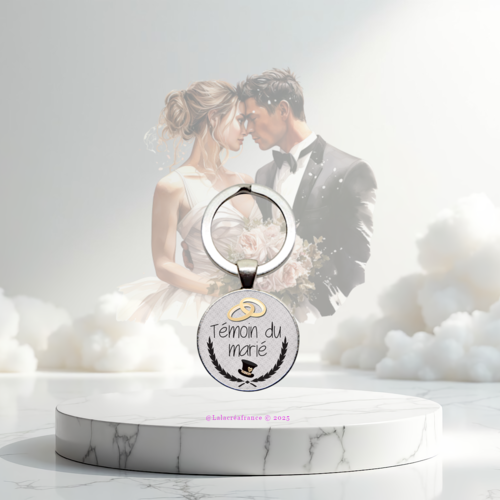Porte-clés témoin de mariage – "témoin du marié" – cadeau témoin, idée cadeau mariage, remerciement
