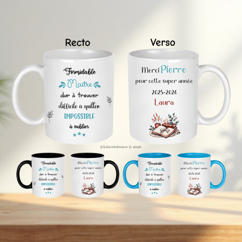 Mug maître personnalisé – cadeau maître