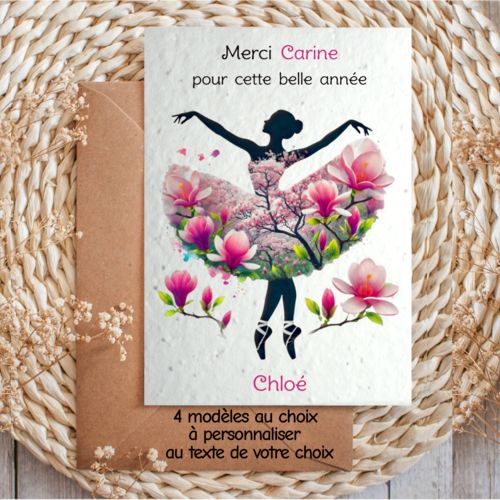 Carte à planter joyeux anniversaire – carte graines personnalisée
