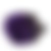 Porte clés pompon fourrure boule de poil en angora violet