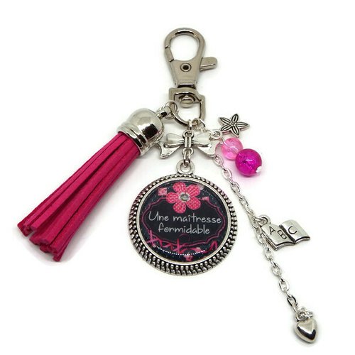 Porte clés maîtresse, cadeau maitresse, "une maîtresse formidable"