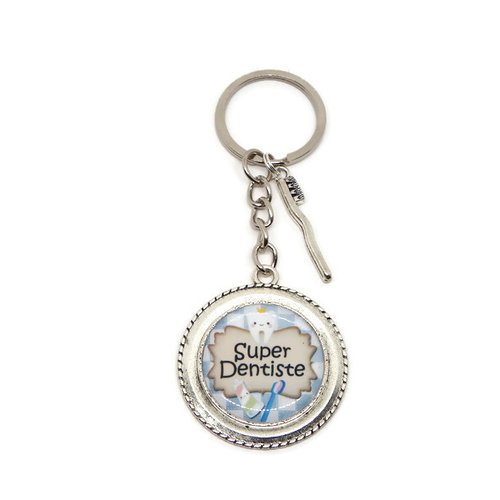 Porte clés dentiste, cadeau dentiste "super dentiste"