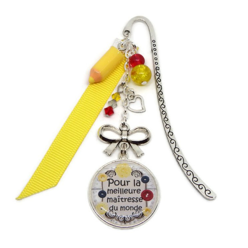 Marque-pages maîtresse, cadeau maitresse, "pour la meilleure maîtresse du monde"