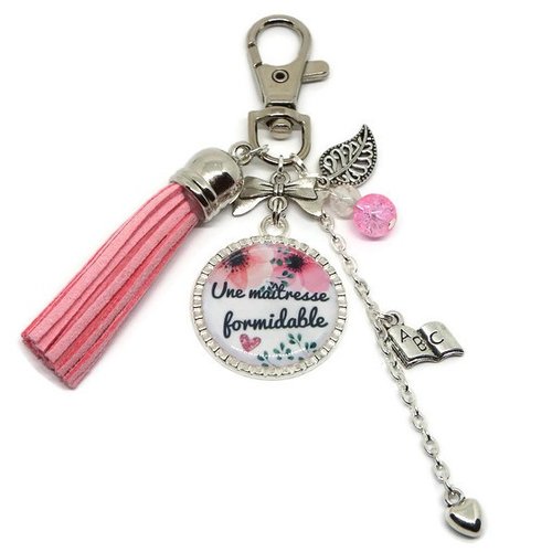 Porte clés maîtresse, cadeau maitresse, "une maîtresse formidable"