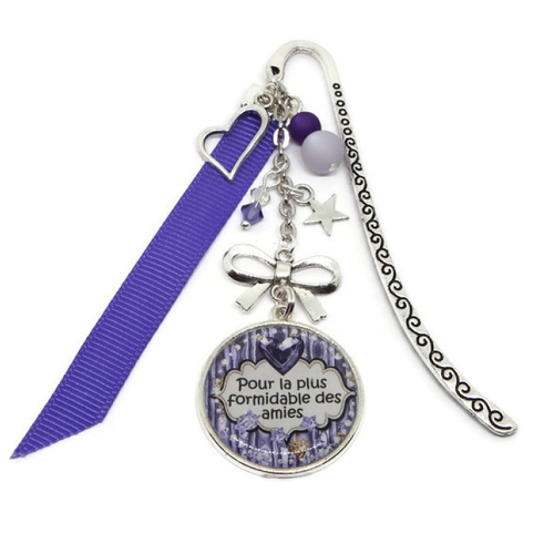 Marque-pages amie, cadeau amie, "pour la plus formidable des amies"