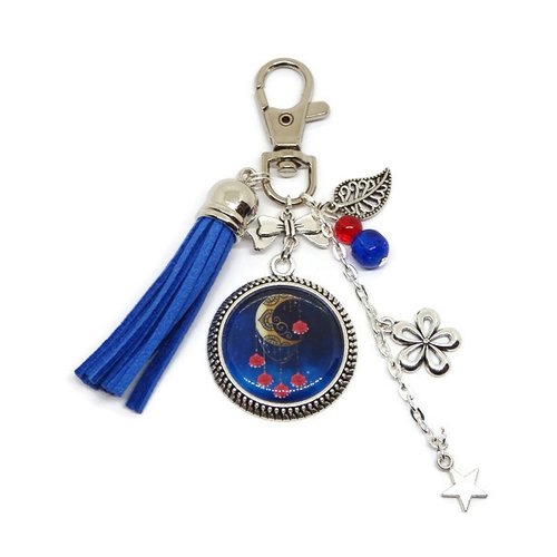 Porte clés lune, céleste, idée cadeau eid mubarak
