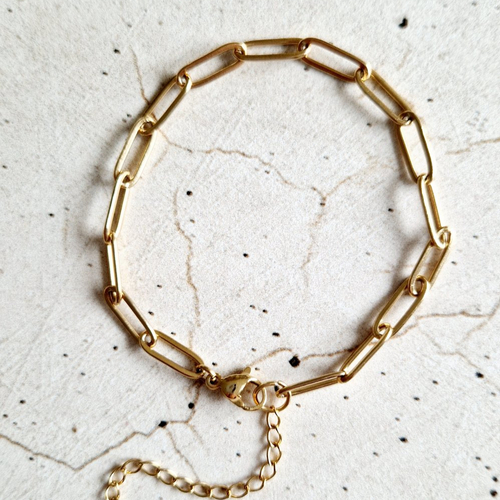 Bracelet acier inoxydable doré