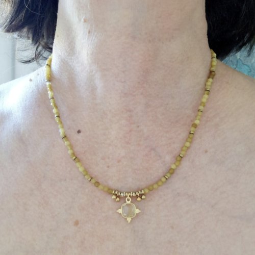 Collier citrine